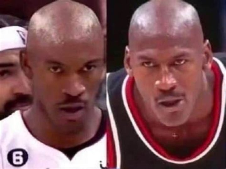 Bald Jimmy Butler CLONING Michael Jordan stuns NBA fans, looks just like his daddy