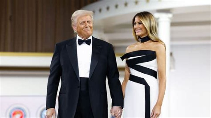 Donald Trump's wife Melania rocks waist-cinching wedding guest dress to 20-acre nuptials