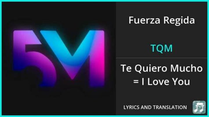 Fuerza Regida TQM Lyrics English Translation