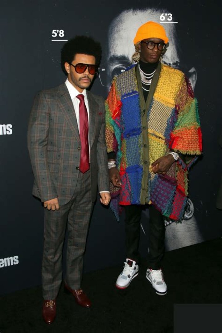 How tall is The Weeknd?