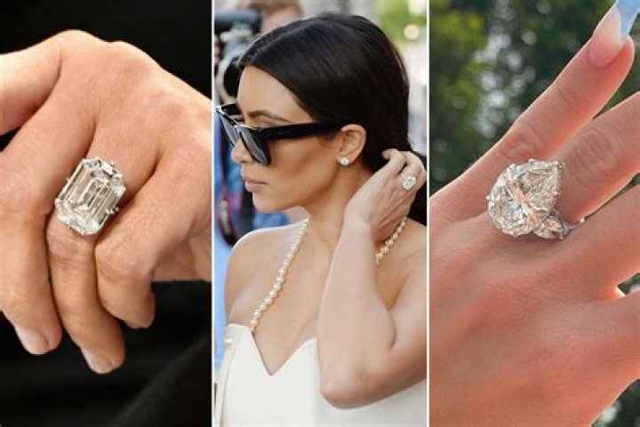 Kim Kardashian's Engagement Rings Through the Years |