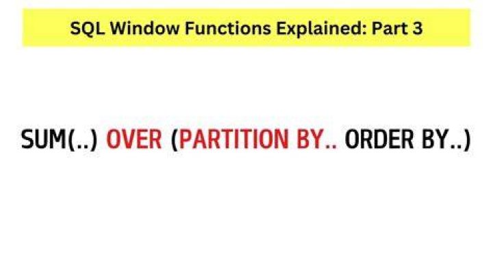 Presto Window Function - (sum over partition by)