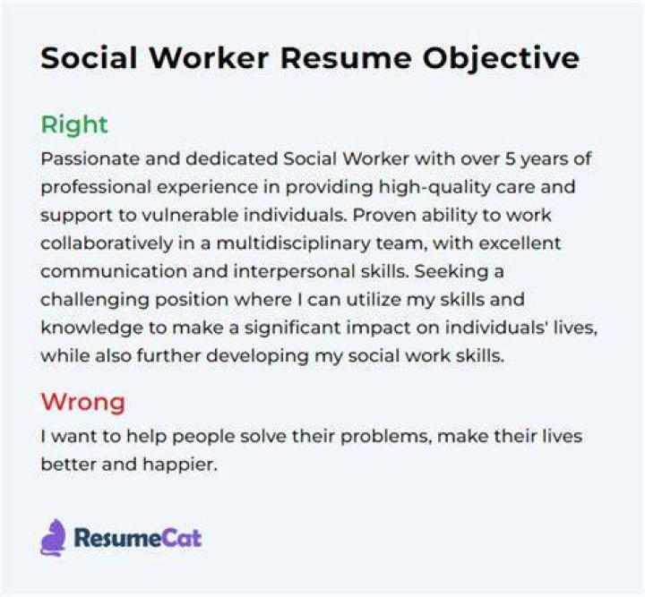 Top Social Worker Resume Objective Examples To Boost Your Resume