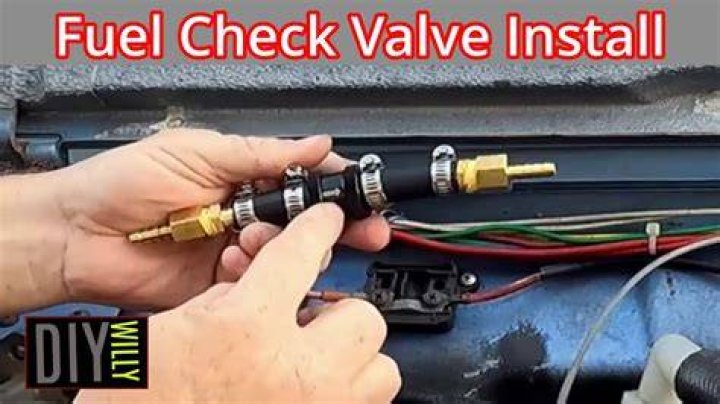 What is a fuel check valve? |